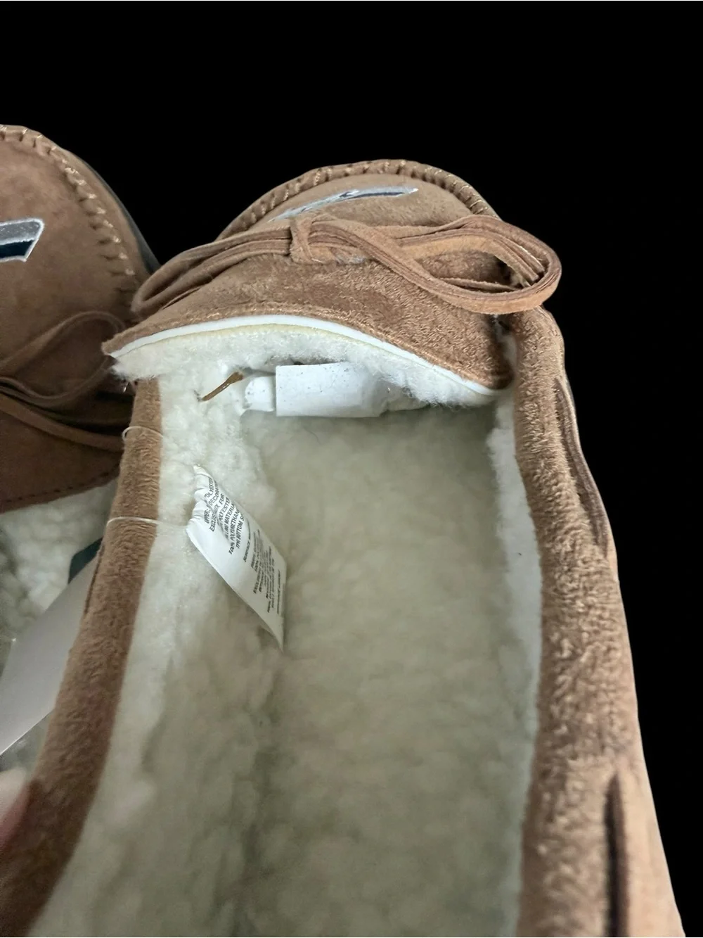 💙💚 NWT Seattle Seahawks Forever Collectibles Sherpa Moccasin Slippers 💚💙